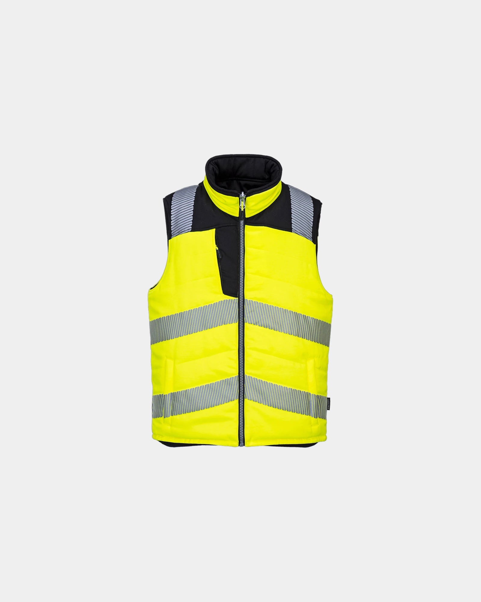 Bodywarmer omkeerbaar om te personaliseren - Geel-Zwart